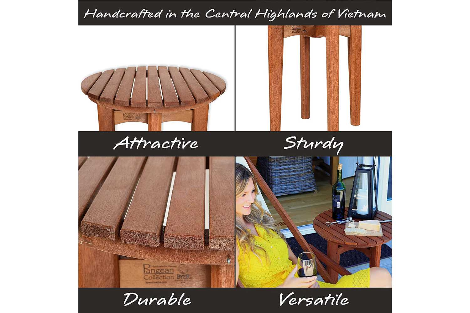 Round Wood Table | The Compass - Image 3