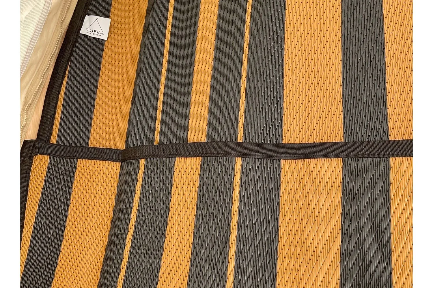 Striped Bell Tent Floor Matting Cover | 16' (5M) - Image 5