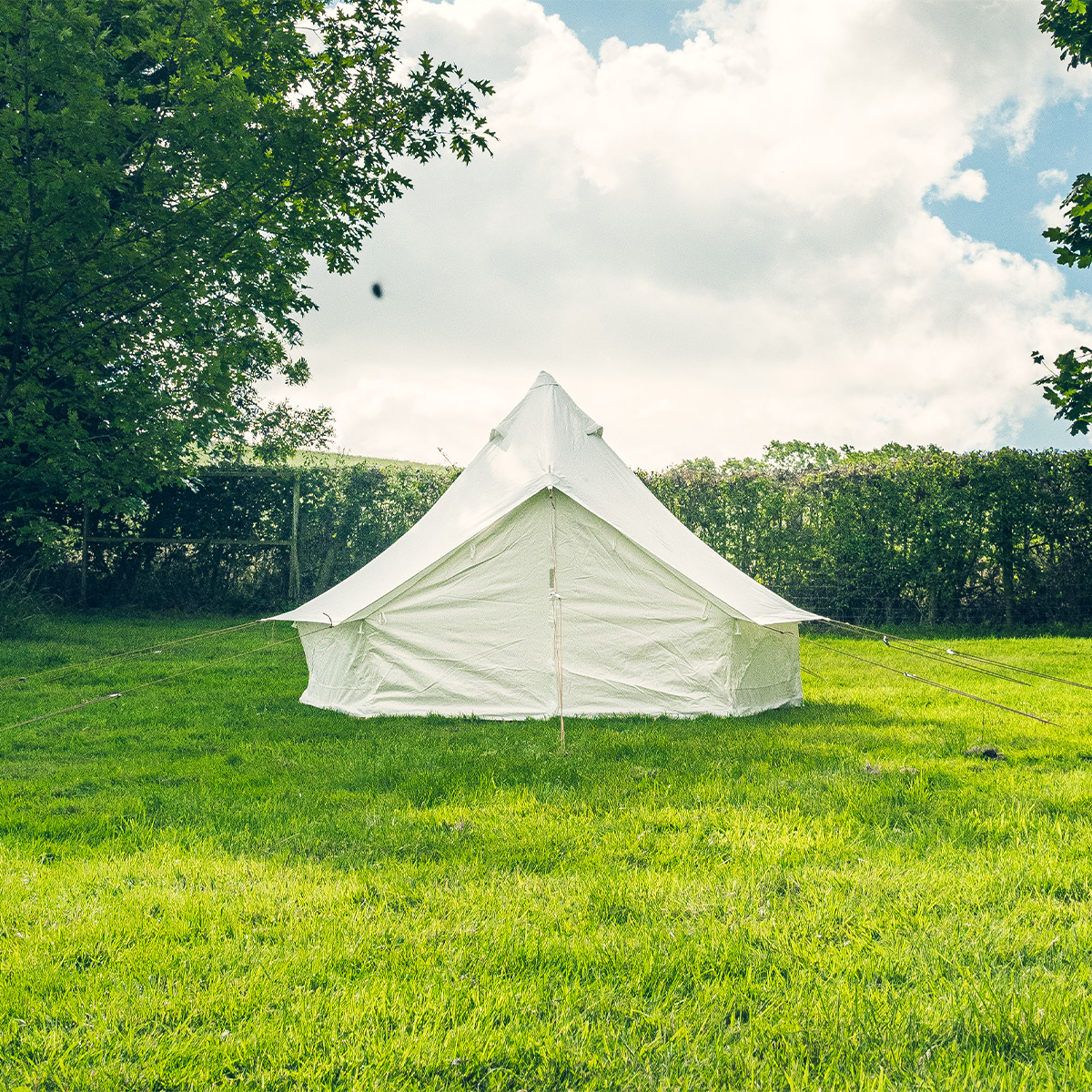 3M Bell Tent with Zipped PVC Groundsheet & 100% Cotton Canvas – Kokoon Deluxe