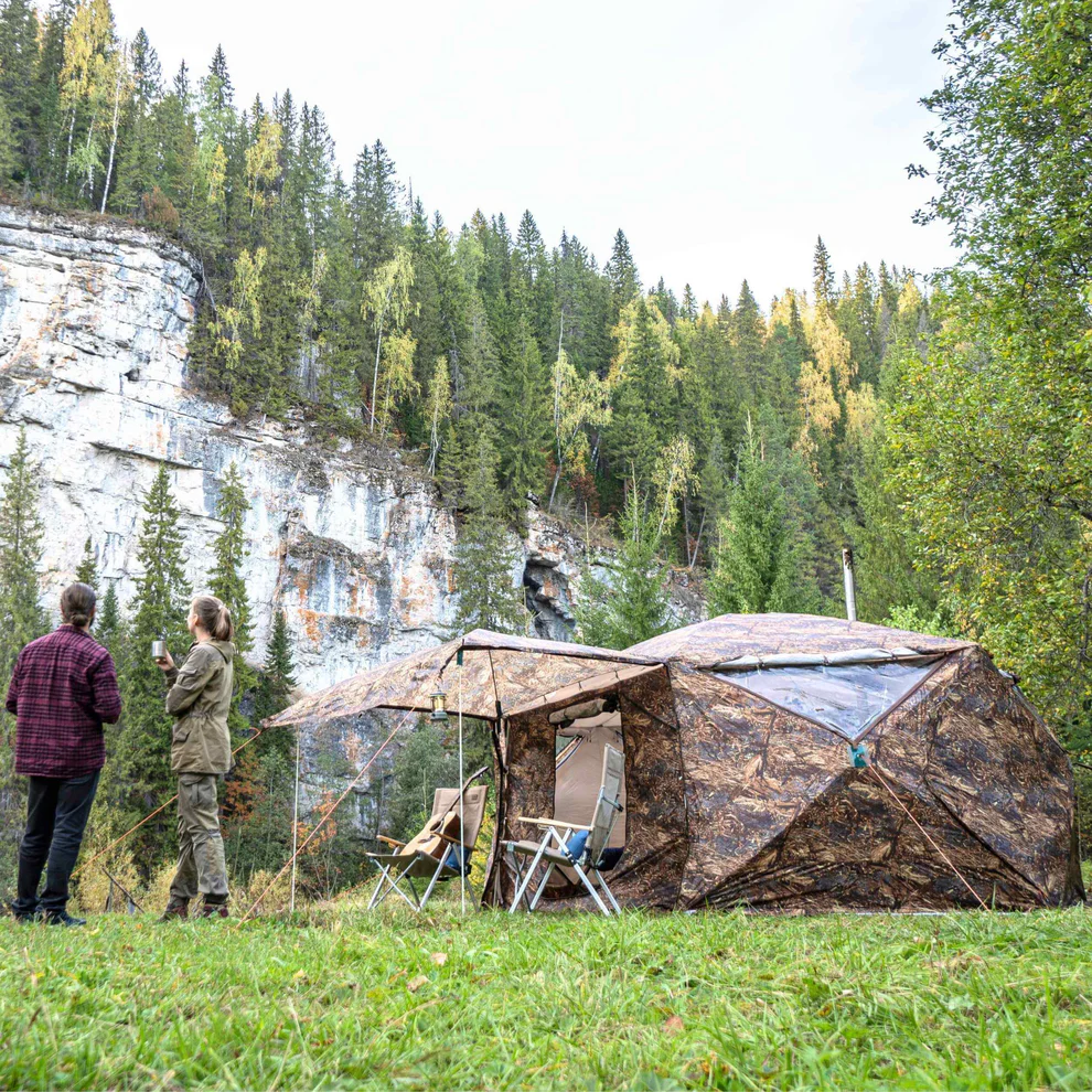 RBM All-Seasons tent Hexagon for 2-9 person + Wood Stove Caminus M - Image 7