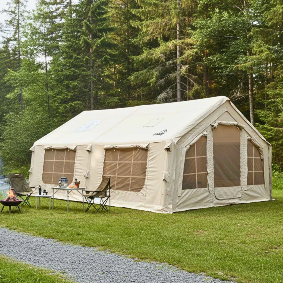 Coody 17.2 (Koala-7) Forest Green Inflatable Tent House for