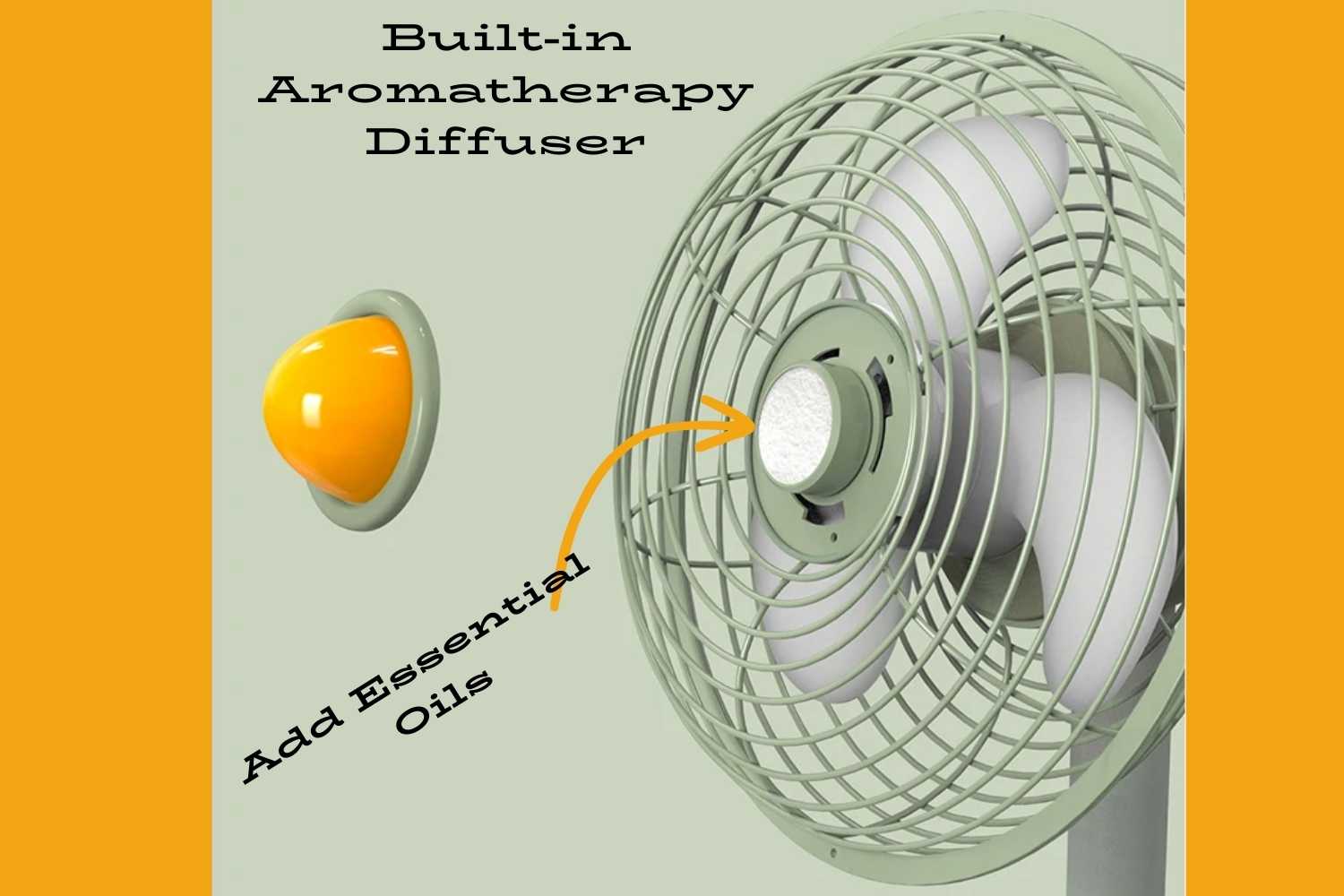 Vintage Rechargeable Fan + Aroma Diffuser - Image 9