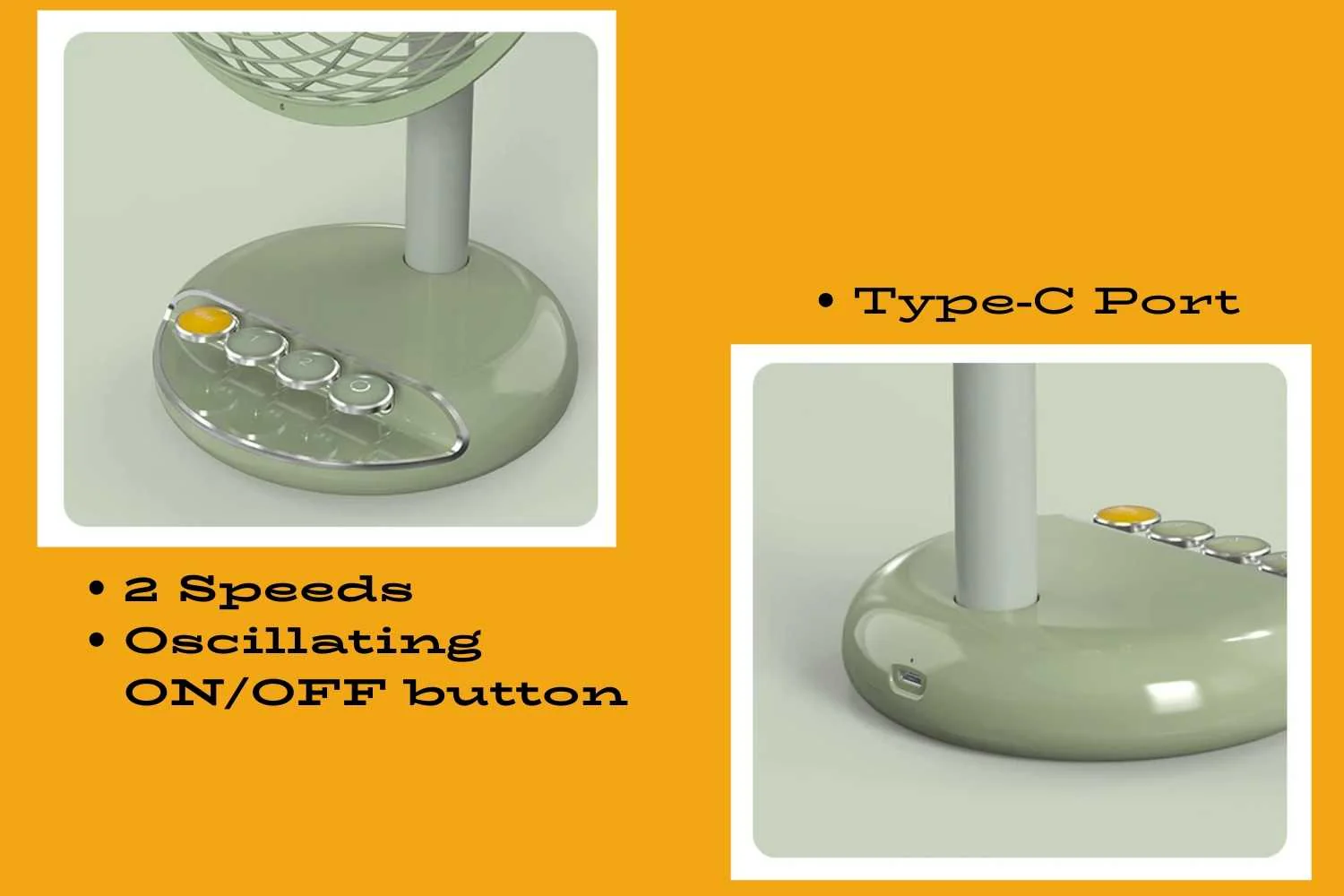 Vintage Rechargeable Fan + Aroma Diffuser - Image 6