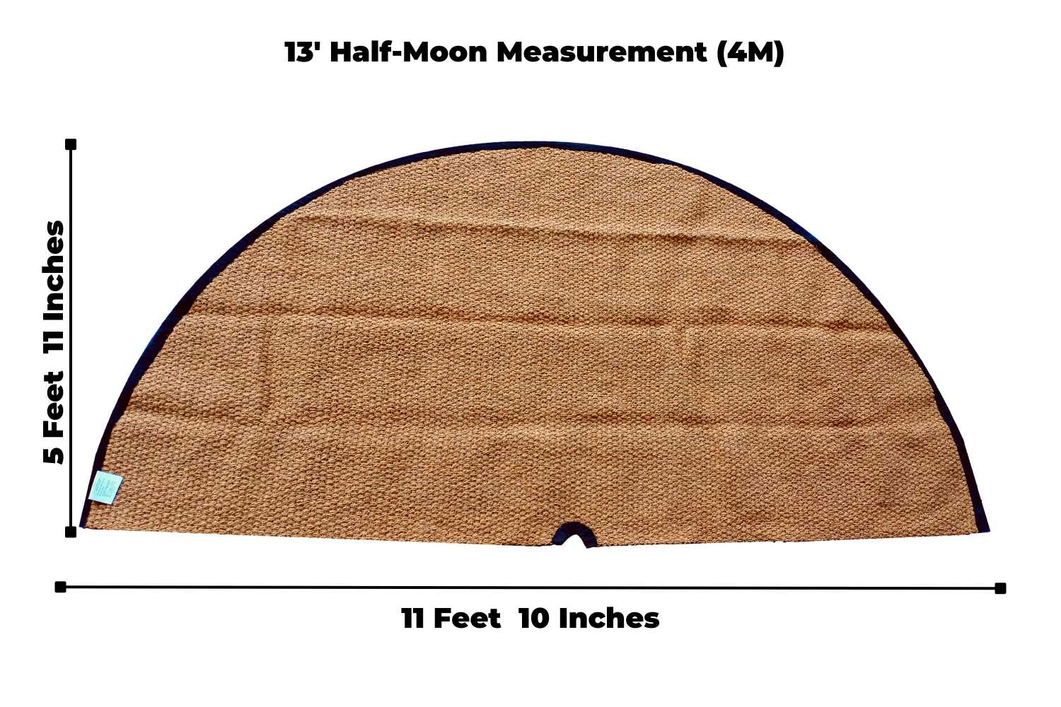 Coir Bell Tent Rug Half-Moon | 13' (4M) - Image 9