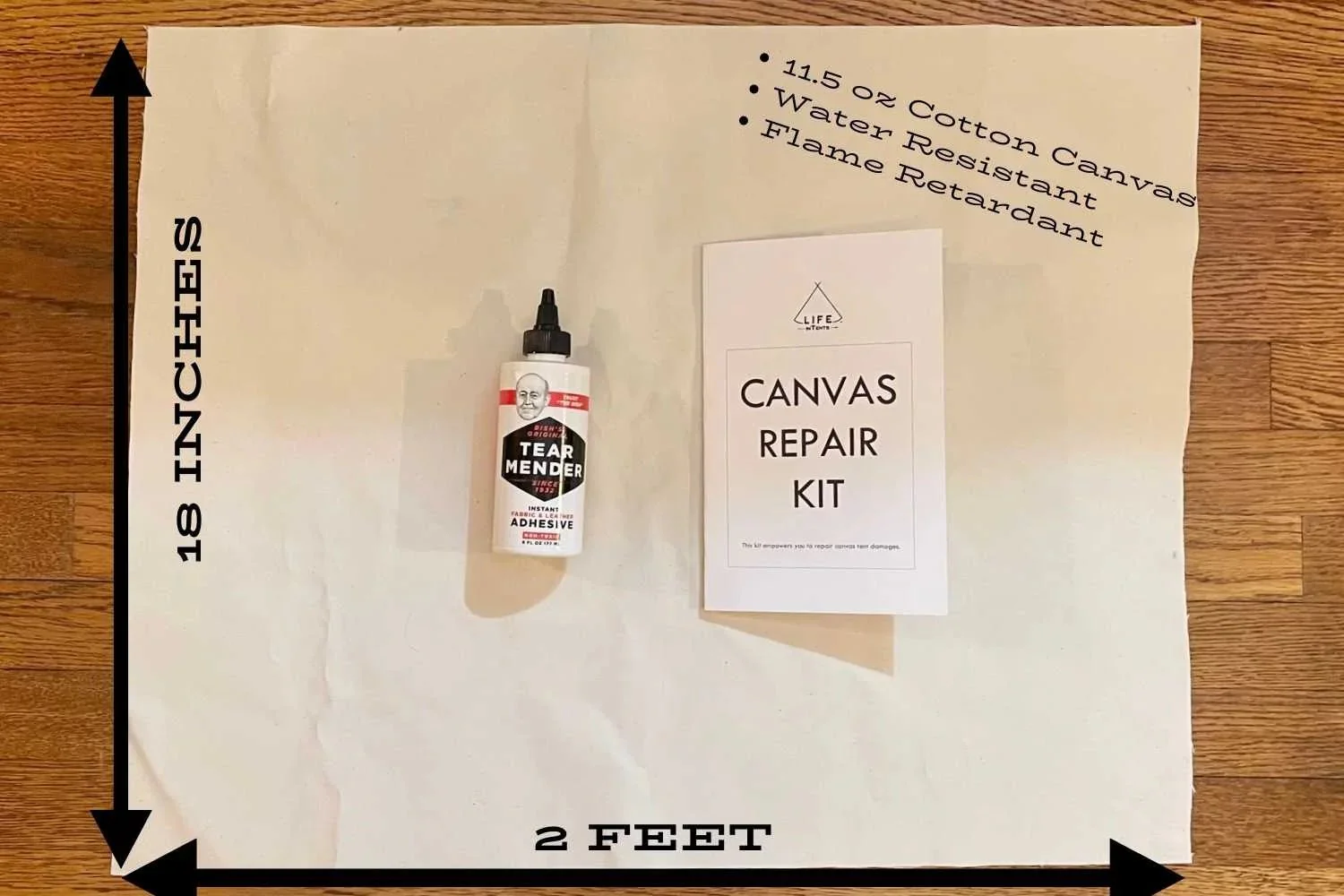 canvas tent patch repair kit