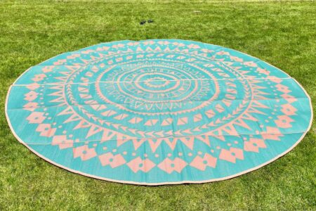 Boho Style Bell Tent Floor Matting Cover | 19' (6M)
