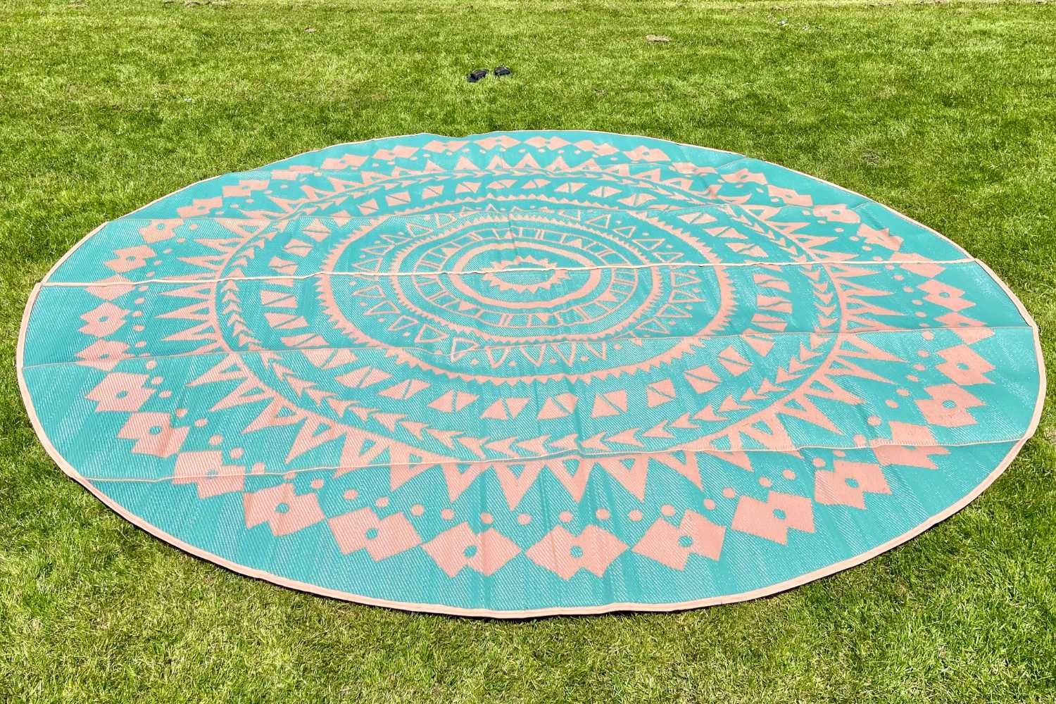 Boho Style Bell Tent Floor Matting Cover | 19' (6M)