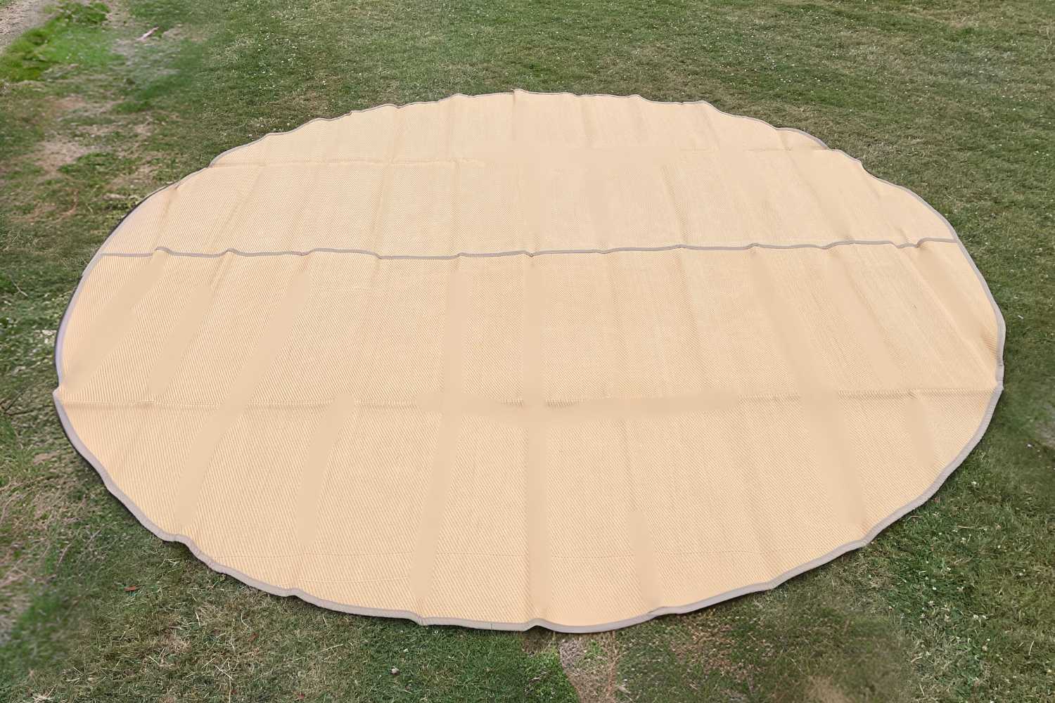Granola Colored Bell Tent Floor Matting Cover | 13' (4M) Size - Image 5