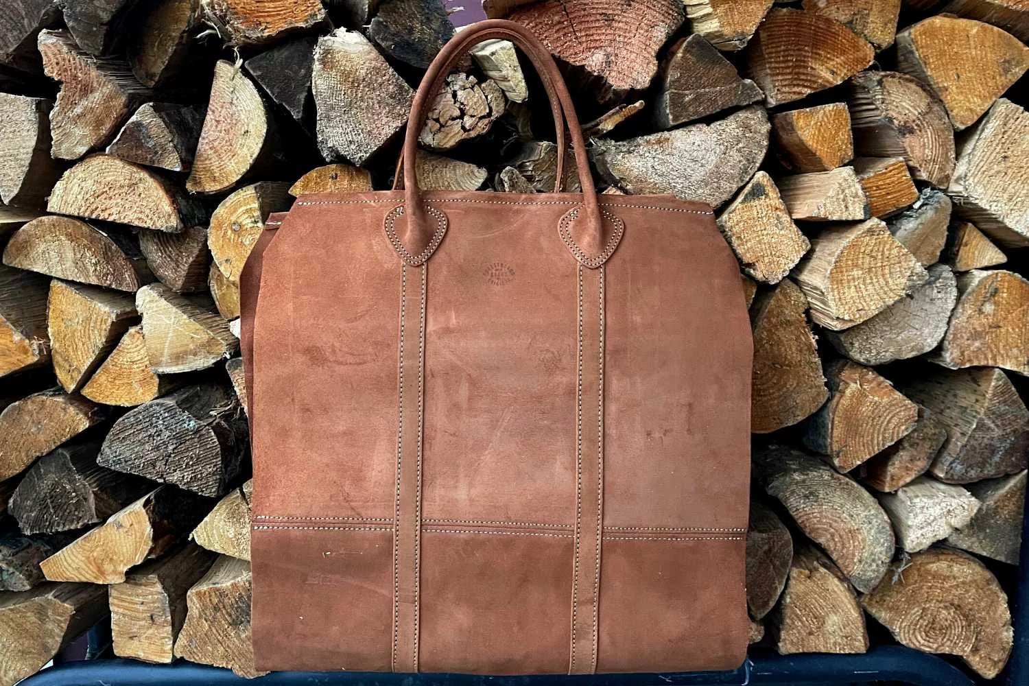Suede Firewood Carrier | Log Tote by Forestbound - Image 7