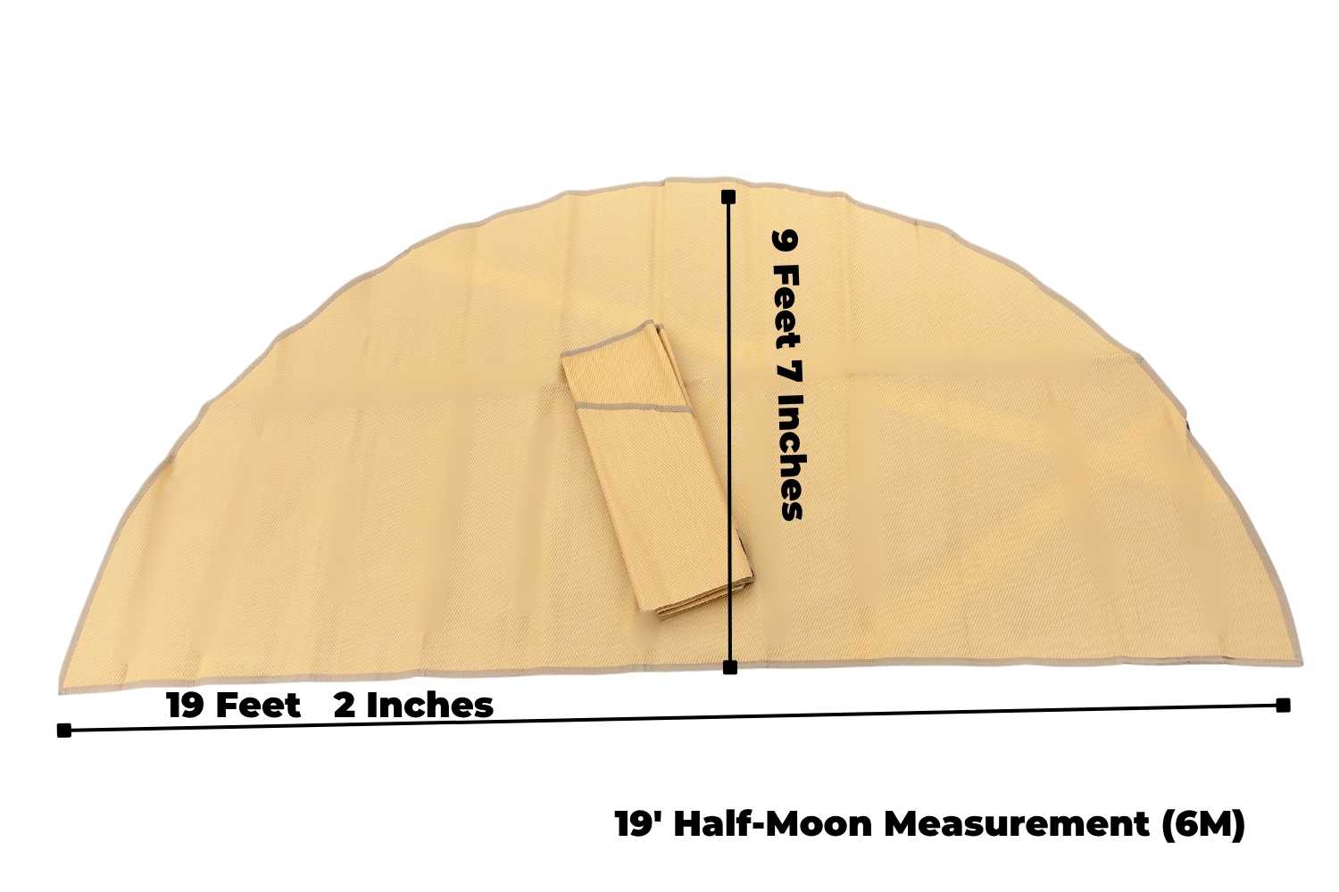 Granola Color Bell Tent Floor Matting Cover | 19' (6M) - Image 6